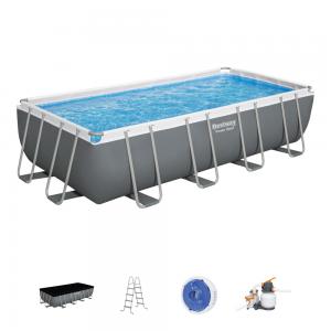 Bestway 5.49m x 2.74m x 1.22m Power Steel Frame Pool with 1000gal Sand Filter Pump - 56468